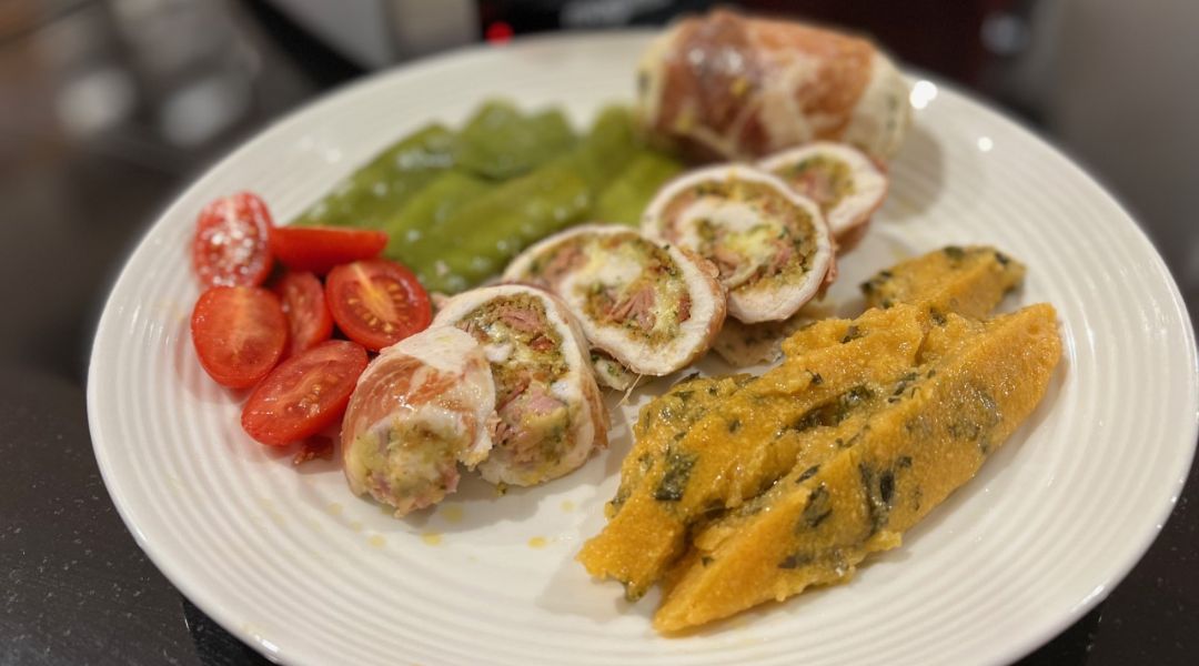 Steam Chicken Breast with stuffing Magimix Recipe